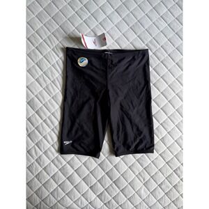 Y2K VTG NWT Speedo Classic Black Jammer Swimsuit Sz 34 Essentials Micheal Phelps